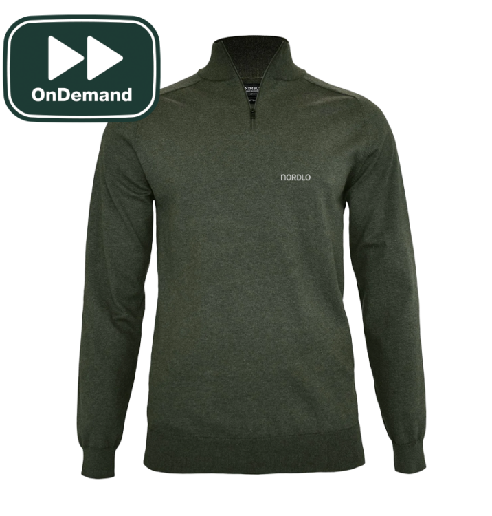 Tröja Brighton Olive 1/4-zip OnDemand