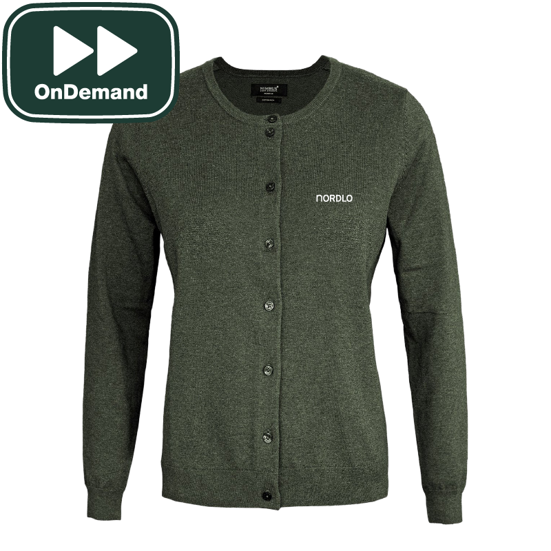 Tröja Brighton Cardigan dam olive OnDemand